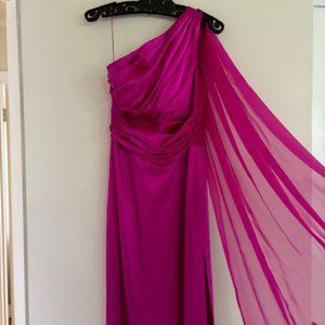 Coltrane Conui One Shoulder Silk Formal Gown